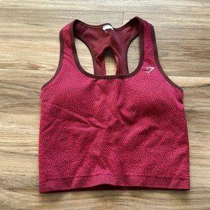 Gymshark Adapt Animal Seamless Crop Tank - Reef | Cherry Brown